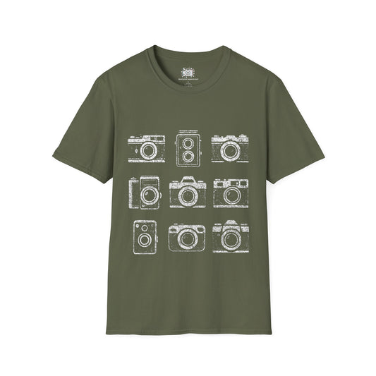 Vintage Camera Collage Shirt