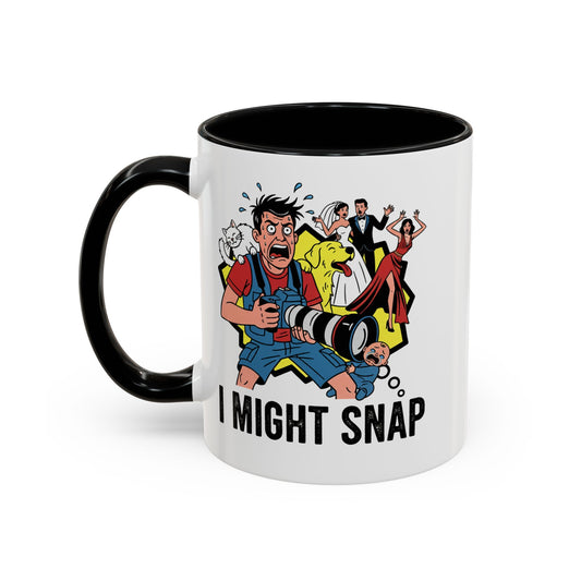 "I Might Snap" Photographer Accent Mug (11/15oz)