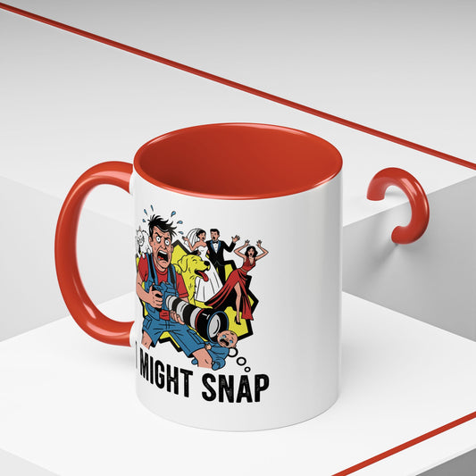 "I Might Snap" Photographer Accent Mug (11/15oz)