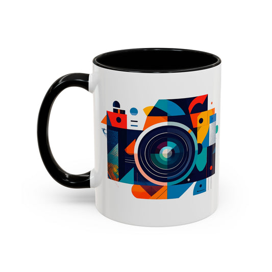Cubist Camera Coffee Mug — Photography Accent Mug (11/15oz)