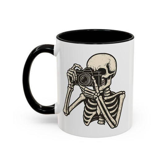 Skeleton Photographer Accent Mug (11/15oz)