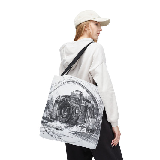 Sketched Camera Tote Bag