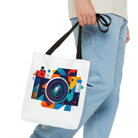 Cubist Camera Tote Bag