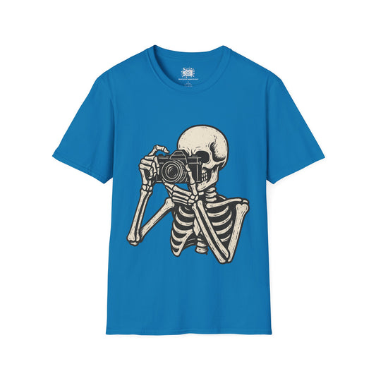 Skeleton Snapping a Shot Shirt